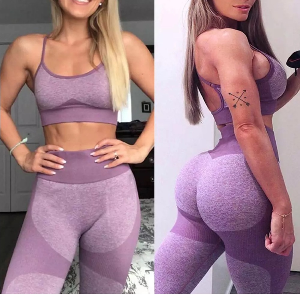 Set of two, fitness gym yoga outfit